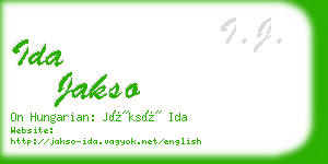 ida jakso business card